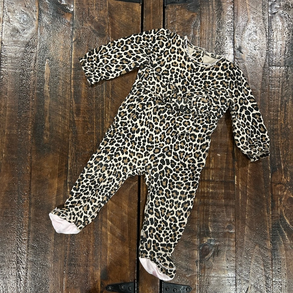 Kate Spade Leopard Print Footie - 9months